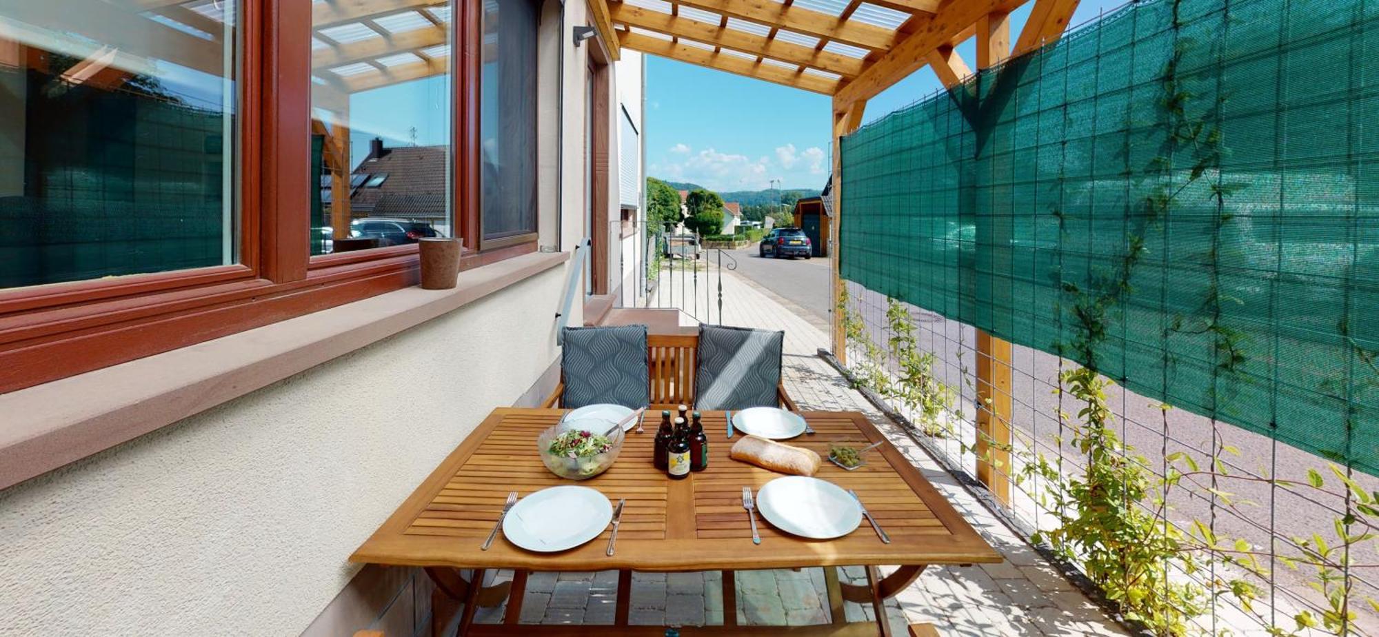 Ferienwohnung Am Saarweg メルツィッヒ エクステリア 写真